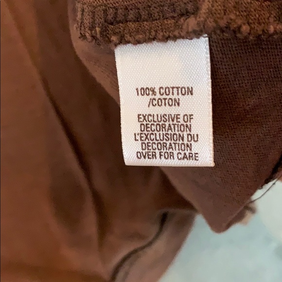 Abercrombie Fitch Stitch Brown Soft Tee Shirt M - Picture 4 of 8